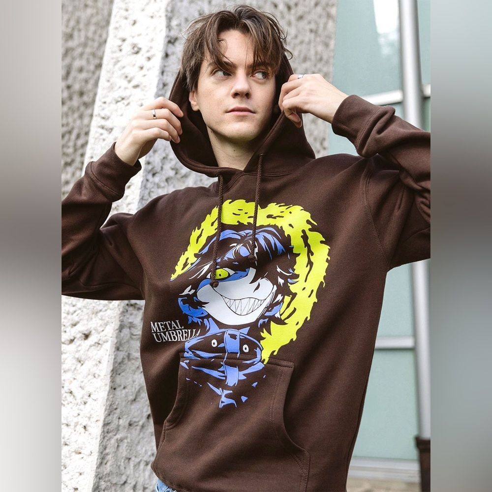 Metal umbrella RELENTLESS HOODIE brown‎ size S